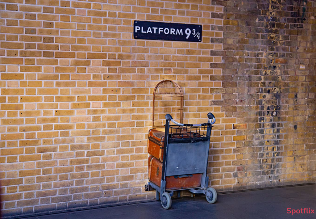 Platform 9¾ at King’s Cross Station from Harry Potter and the Sorcerer's Stone