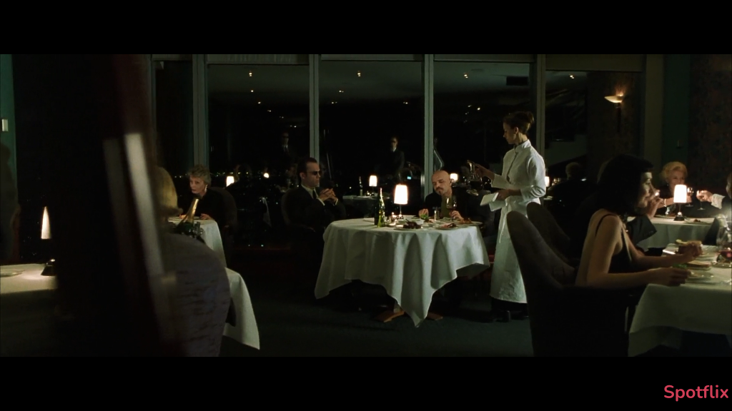 Cypher’s Meeting with Agent Smith  from The Matrix