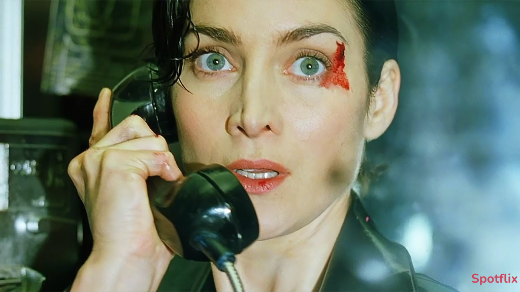 Trinity Phone Booth Escape Scene from The Matrix