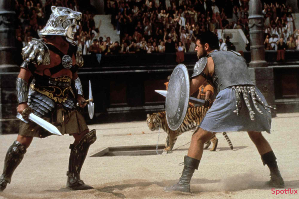 Maximus Fights in Rome's Colosseum  from Gladiator