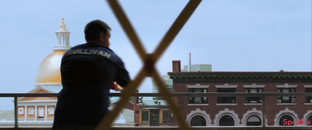 Colin Sullivan Views Gleaming Golden Dome From His Apartment from The Departed