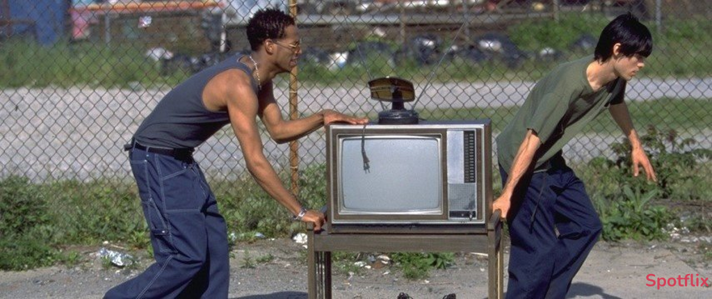 Wheeling the TV Set from Requiem for a Dream