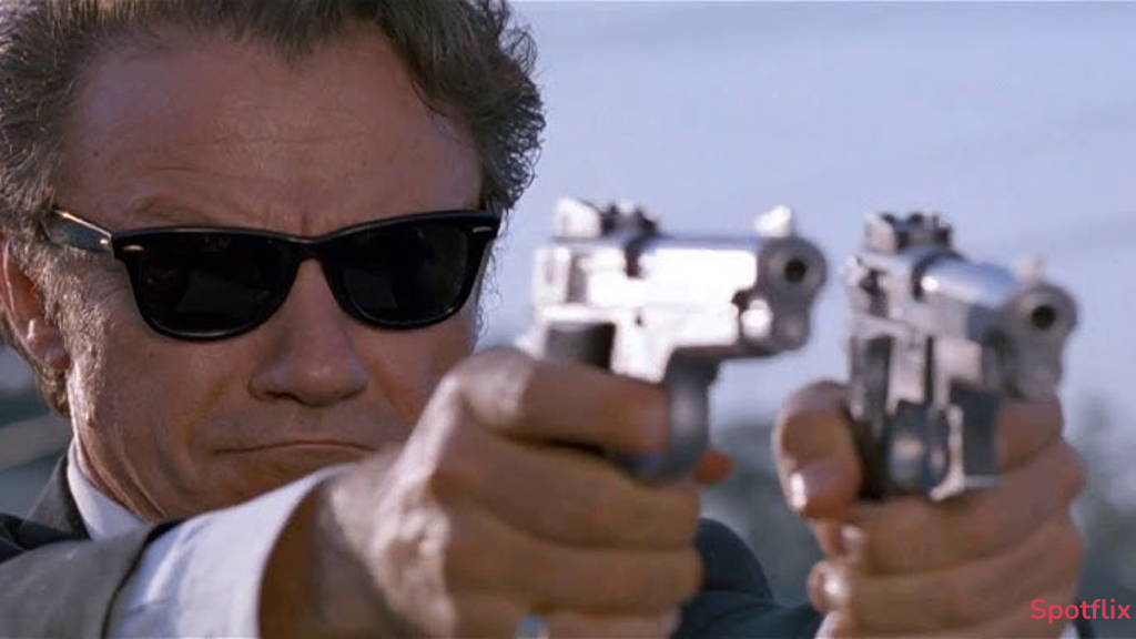 Mr White Shoots the Cops from Reservoir Dogs