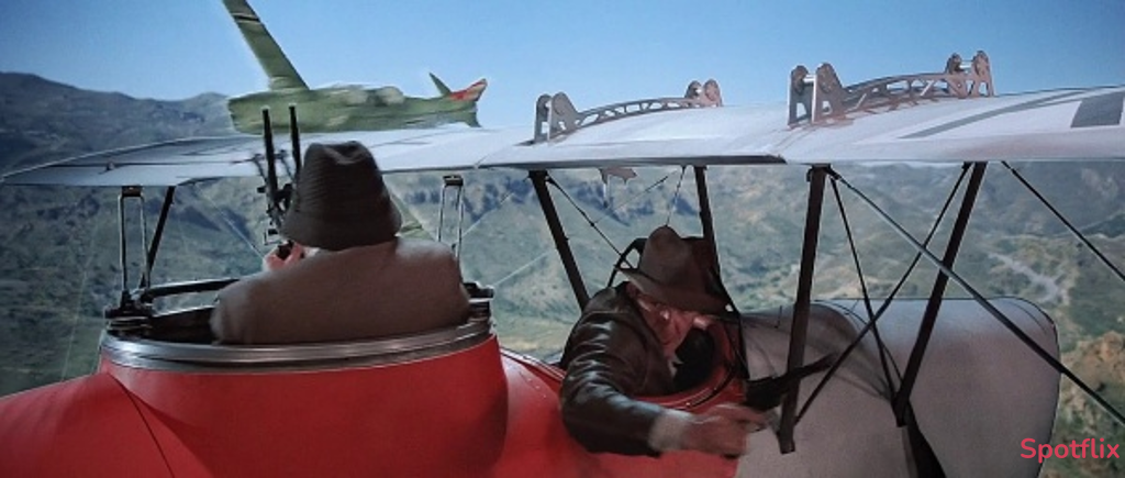 Indiana And Henry Flying And Crashing A Biplane  from Indiana Jones and the Last Crusade