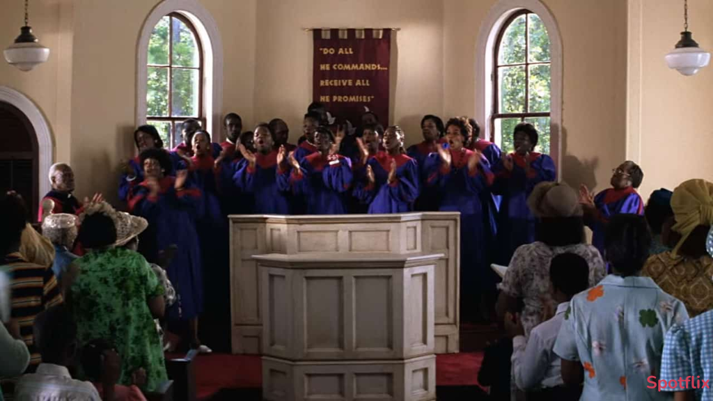 Forrest Singing in the Gospel Church Praying for Shrimp from Forrest Gump