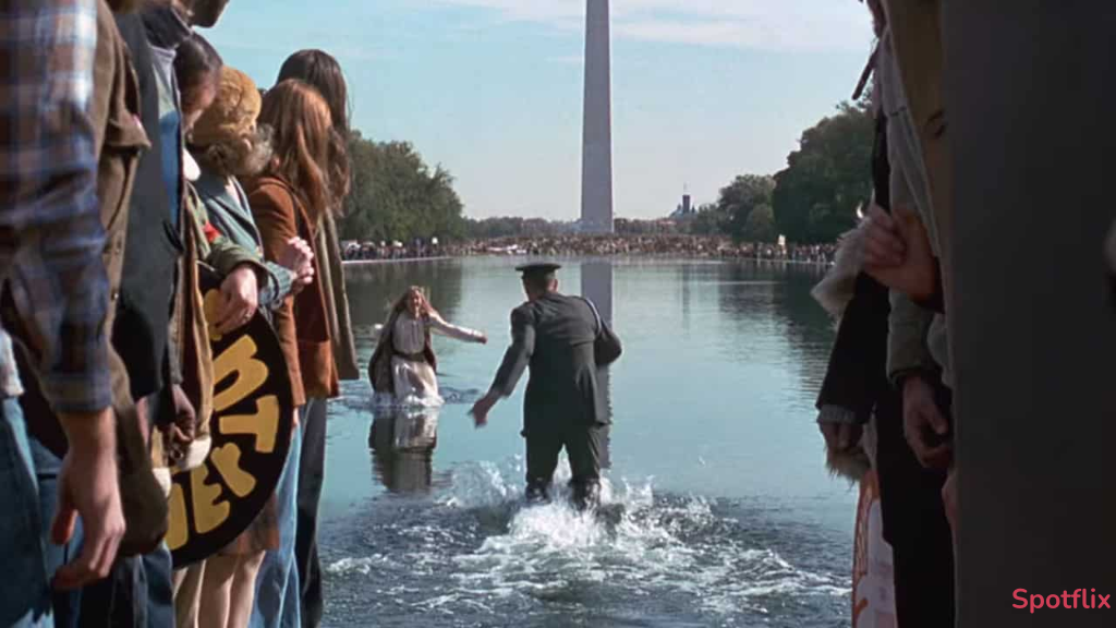 Forrest and Jenny Meet in the Water Scene from Forrest Gump