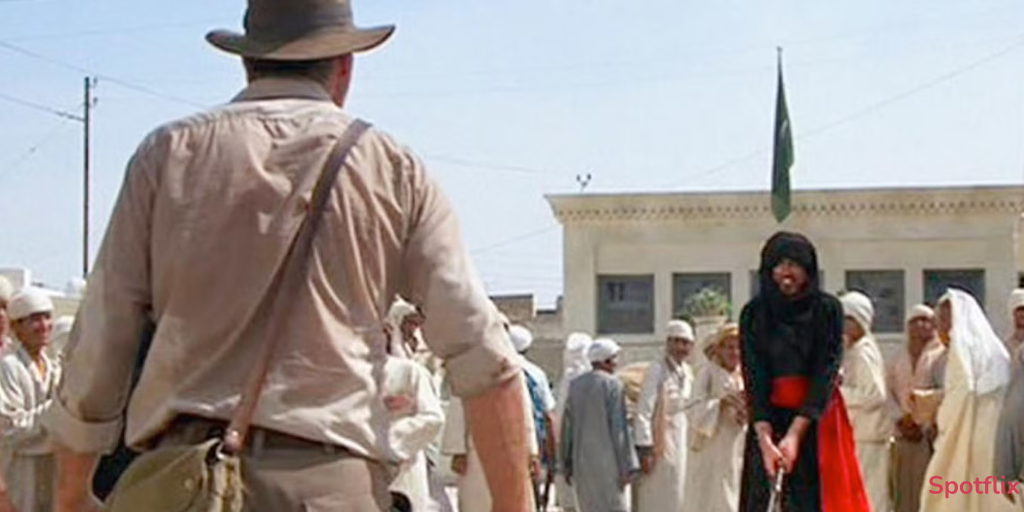 Indy and Marion Are Attacked by a Swordsman  - Photo 1